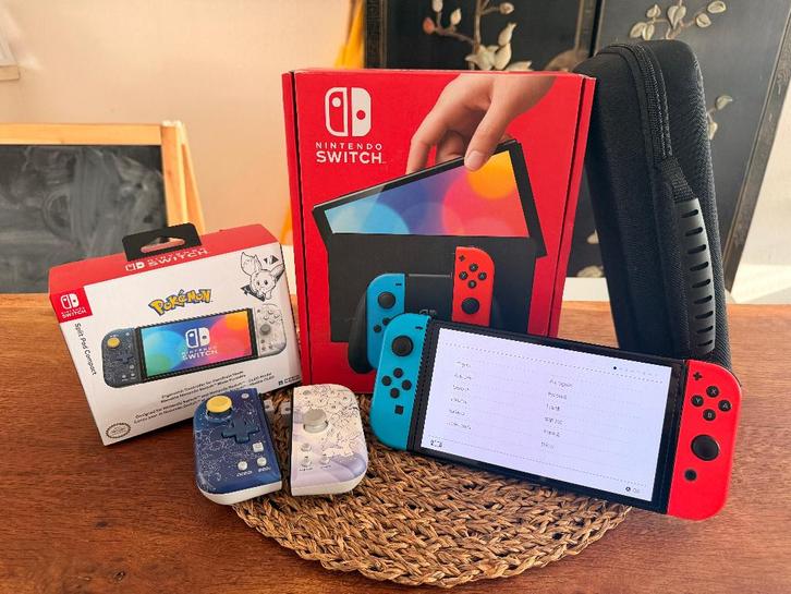 Nintendo Switch OLED, Spelcomputers en Games, Spelcomputers | Nintendo Switch, Gebruikt, Switch OLED, Met 2 controllers, Ophalen