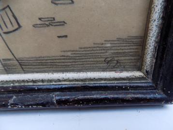 Lijsten wanddecoratie lijst begin 1900 paleis kerk potlood   beschikbaar voor biedingen