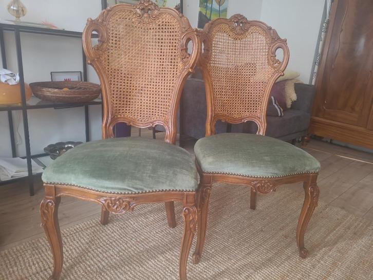 2 Louis XV / rococo stoelen – €80 per stuk, Antiek en Kunst, Antiek | Meubels | Stoelen en Banken, Ophalen