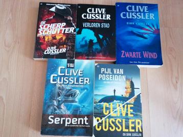 5x Clive Cussler-De Scherpschutter-Verloren stad-Zwarte wind beschikbaar voor biedingen