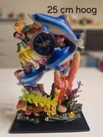 Dolfijnen Tafelklok - Uniek en Decoratief!, Ophalen of Verzenden, Zo goed als nieuw, Analoog, Wekker of Tafelklok