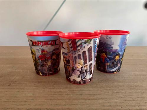 3 vintage 3D The Lego Ninjago Movie bekers, Verzamelen, Stripfiguren, Zo goed als nieuw, Gebruiksvoorwerp, Ophalen of Verzenden