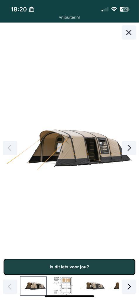 Redwood Navarro Air 340 Tent - 5 persoons, Caravans en Kamperen, Tenten, tot en met 5, Gebruikt, Ophalen