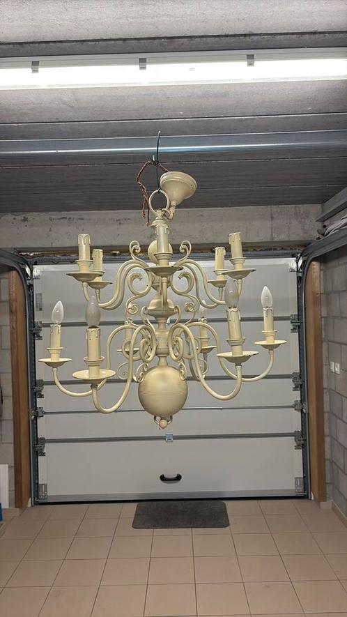 Kroonluchter greythorne GOED BOD = WEG👍🥳😎, Huis en Inrichting, Lampen | Kroonluchters, Gebruikt, Metaal, Overige materialen