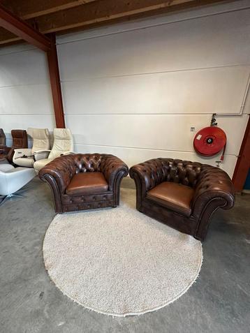 Chesterfield fauteuils set fauteuil stoel vintage Z.G.A.N. beschikbaar voor biedingen