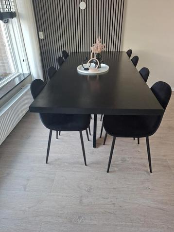 Mango Houten Tafel Zwart Spinpoot 90x200 beschikbaar voor biedingen