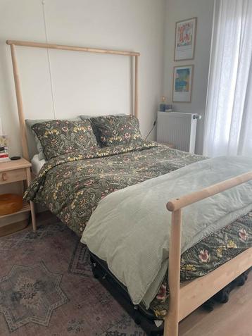 Ikea GJÖRA bed frame, SKORVA midbeam, LÖNSET slat bedbase beschikbaar voor biedingen