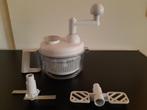 Keukenmachine handbediend met accessoires gebroken wit, Witgoed en Apparatuur, Keukenmixers, Minder dan 1 liter, Ophalen of Verzenden