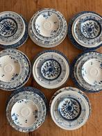 Uitgebreid 8 persoons mix match servies blauw wit, Ophalen, Zo goed als nieuw, Bord(en), Overige stijlen