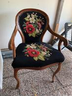 Geborduurde stoel, Huis en Inrichting, Fauteuils, Ophalen of Verzenden
