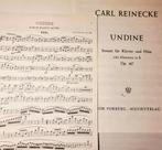 Carl Reinecke - Undine - Sonata voor Fluit en Piano, Gebruikt, Klassiek, Dwarsfluit of Piccolo, Ophalen of Verzenden