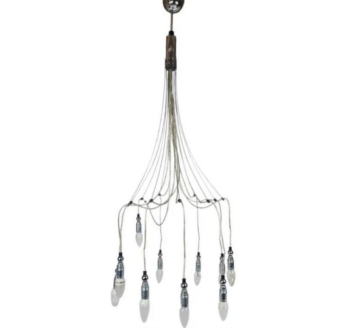 Design Hanglamp, Huis en Inrichting, Lampen | Hanglampen, Gebruikt, 75 cm of meer, Metaal, Ophalen of Verzenden