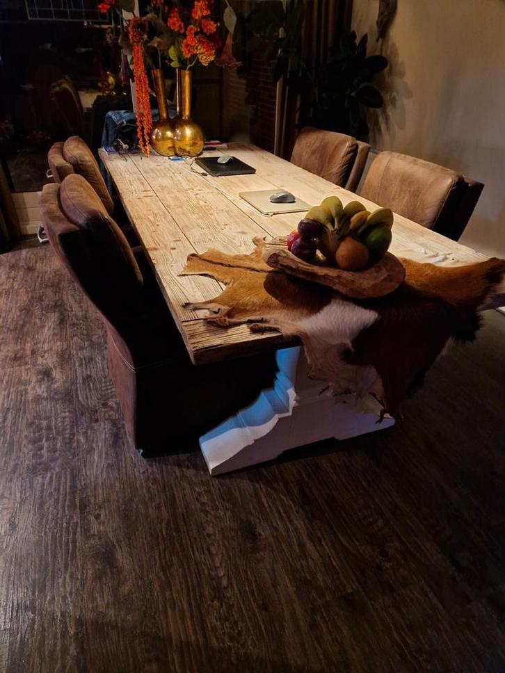 Eettafel en salontafel van het type Amanda, Huis en Inrichting, Tafels | Eettafels, Zo goed als nieuw, 50 tot 100 cm, 200 cm of meer
