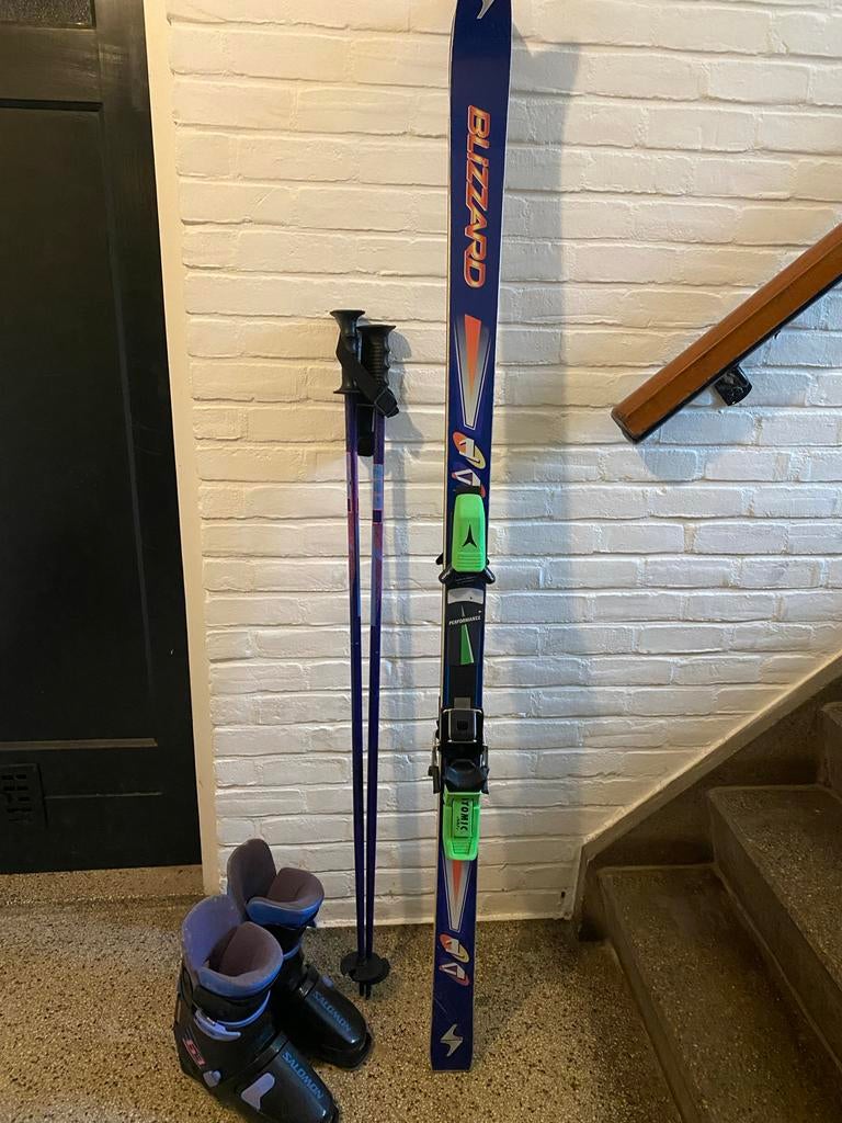 Ski's(Blizzard) en skischoenen(Salamon), 160 tot 180 cm, Gebruikt, Skiën, Ski's