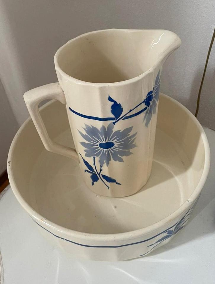 Antieke Lampetset uit Frankrijk., Antiek en Kunst, Antiek | Servies los, Ophalen of Verzenden