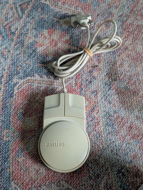Vintage Philips Balmuis – DB9 seriële aansluiting, Computers en Software, Muizen, Zo goed als nieuw, Muis, Bedraad, Ophalen of Verzenden