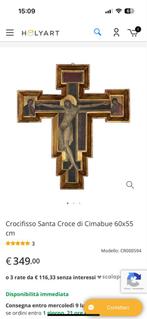 Cimabue Kruisbeeld Santa Croce 60x55 cm, Ophalen of Verzenden