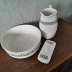 3 delig lampetset  creme met groen, Antiek en Kunst, Antiek | Keramiek en Aardewerk, Ophalen