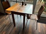Tafel en stoelen, 2 persoons, Huis en Inrichting, Tafels | Eettafels, Ophalen, Gebruikt, Rechthoekig, 50 tot 100 cm