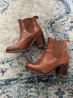 Cognac bruine laarsjes van leer Sasha maat 38, Kleding | Dames, Schoenen, Bruin, Ophalen of Verzenden, Zo goed als nieuw, Sacha