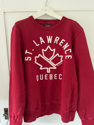 Riverwoods trui, wijn rood, maat 14, 100% katoen beschikbaar voor biedingen