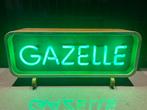 Hele mooie Gazelle fietsen neon reclame lichtbakje, Ophalen, Gebruikt, Lichtbak of (neon) lamp