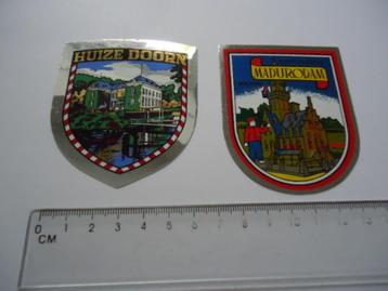 sticker oud Huize Doorn + Madurodam glansschild retro  beschikbaar voor biedingen