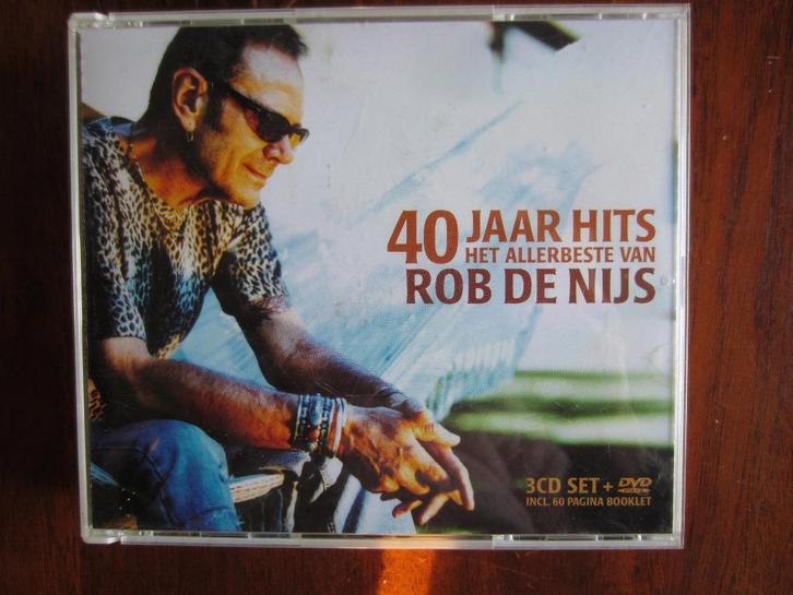 Rob de Nijs == 40 Jaar Hits (3 CD + DVD)== NIEUW, Cd's en Dvd's, Cd's | Nederlandstalig, Zo goed als nieuw, Levenslied of Smartlap