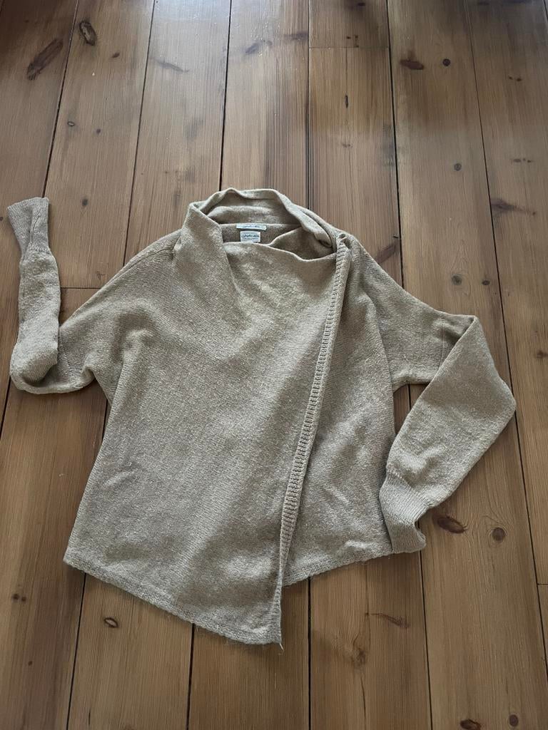 Mooie beige overslag wollen trui Josephine &Co, L, Verzenden, Zo goed als nieuw, Maat 42/44 (L), Beige