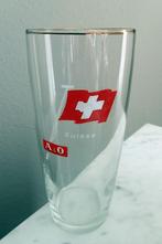 A&O Bierglas met de Zwitserse vlag., Ophalen of Verzenden, Zo goed als nieuw, Glas of Glazen, Overige merken