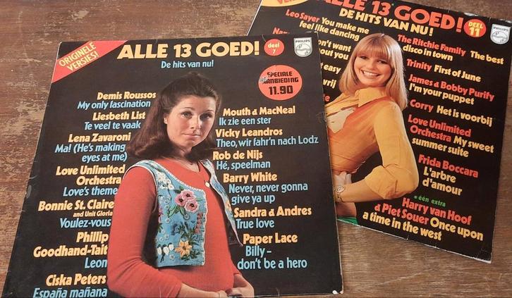 2x LP's Diverse artiesten - Alle 13 goed, Cd's en Dvd's, Vinyl | Verzamelalbums, Zo goed als nieuw, Ophalen of Verzenden
