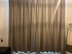 Gordijnen “Bas Zilver”  215 x 190 cm (verduisterend), Huis en Inrichting, Ophalen, 150 tot 200 cm, Zo goed als nieuw, Grijs