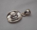 Zilveren hanger cowboy hoed nr.1161, Verzenden, Zo goed als nieuw, Zilver, Zilver