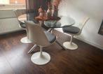 Glazen eet tafel (replica Renato Zevi) (zonder stoelen), Huis en Inrichting, Tafels | Eettafels, 100 tot 150 cm, Rond, Design