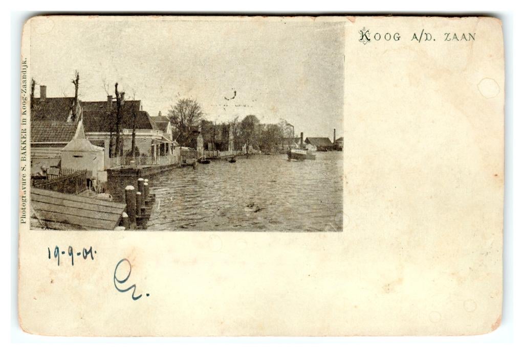 Koog a/d. Zaan, Verzenden, Voor 1920, Gelopen, Noord-Holland