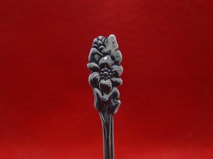 Lepeltje: Viooltje  serie van 6.  Zie foto’s, Antiek en Kunst, Antiek | Bestek, Verzenden