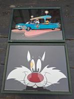 Looney Tunes Posters in Lijst - 2 Stuks, Minder dan 50 cm, Gebruikt, Ophalen of Verzenden, Foto of Poster