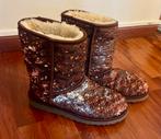 Mooie originele Uggs laarzen glitters/pailletten maat 38 ni, Kleding | Dames, Schoenen, Hoge laarzen, Bruin, Verzenden, Zo goed als nieuw
