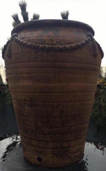 Grote 57cm hoge terracotta oude vaas bloempot uniek beschikbaar voor biedingen