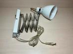 Wandlamp schaarlamp wit met rvs inclusief muurbevestiging, Huis en Inrichting, Lampen | Wandlampen, Ophalen of Verzenden, Gebruikt