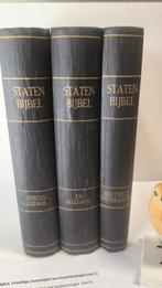 Bijbel, Driedelige Statenbijbel met kanttekeningen (Set E), Ophalen of Verzenden, Gelezen, Christendom | Protestants