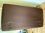 Hoofdbord 2 persoons bed GRATIS, Huis en Inrichting, Slaapkamer | Bedden, Ophalen, Gebruikt, Bruin, Tweepersoons