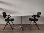Vintage Pastoe eettafel space age tafel jaren 70 wit rond, Gebruikt, ., Rond, .