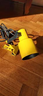 Vintage geel klem lampje, Huis en Inrichting, Lampen | Wandlampen, Ophalen, Zo goed als nieuw