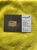 UMICORE GOUDBAAR 2,5 gram., Ophalen of Verzenden, Goud