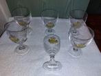 6 kristallen Grimbergen glazen, jaren 1970, Verzamelen, Biermerken, Ophalen of Verzenden, Zo goed als nieuw, Glas of Glazen