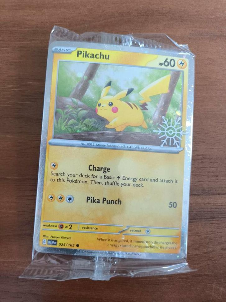 Pikachu Pokémon card 025/165 nieuw, Hobby en Vrije tijd, Verzamelkaartspellen | Pokémon, Nieuw, Losse kaart, Ophalen of Verzenden