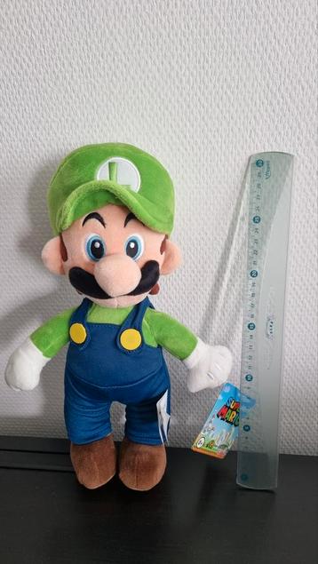 Super Mario Luigi Pluche, 30cm (NIEUW) beschikbaar voor biedingen