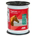 Ako Lint TopLine Wit/petrol 200m x 20mm, Weidegang