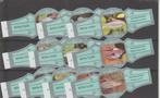 reeks - 1036  vissen  1- 10    sigarenbandjes, Ophalen of Verzenden, Zo goed als nieuw, Sigarenbandjes
